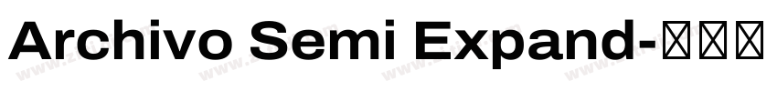 Archivo Semi Expand字体转换